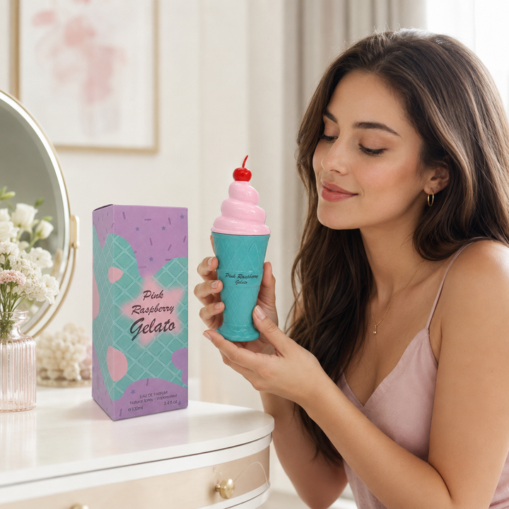 Pink Raspberry Gelato 3.4 oz EDP for Women | Sweet Gourmand Scent