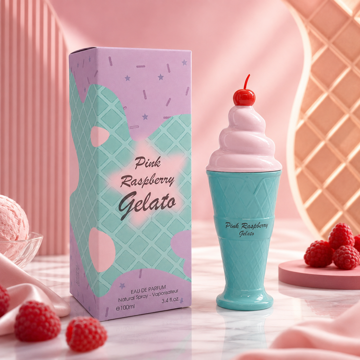 Pink Raspberry Gelato 3.4 oz EDP for Women | Sweet Gourmand Scent