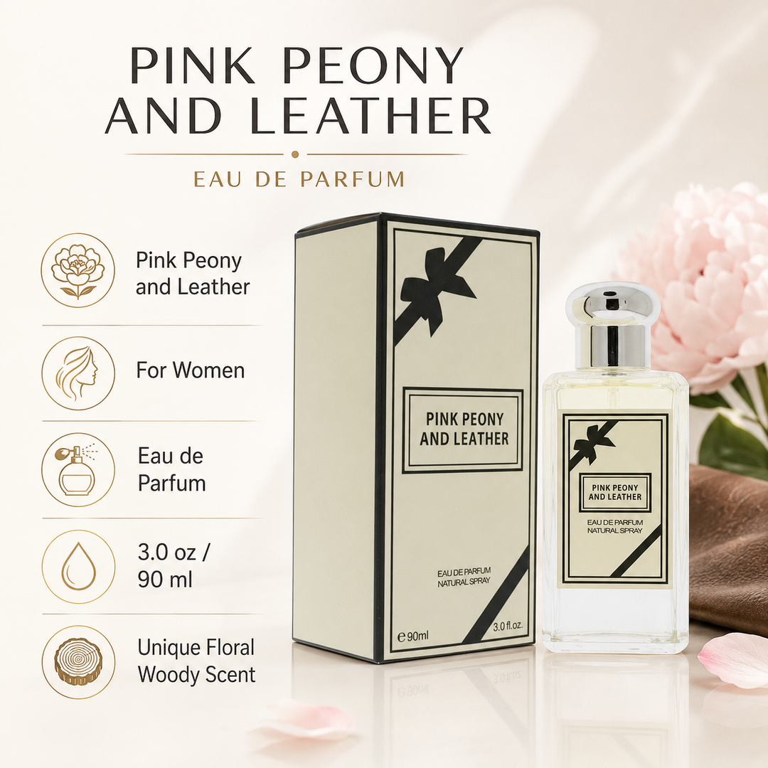 Pink Peony and Leather for Women 3.0 oz EDP | Unique Floral Woody Scent