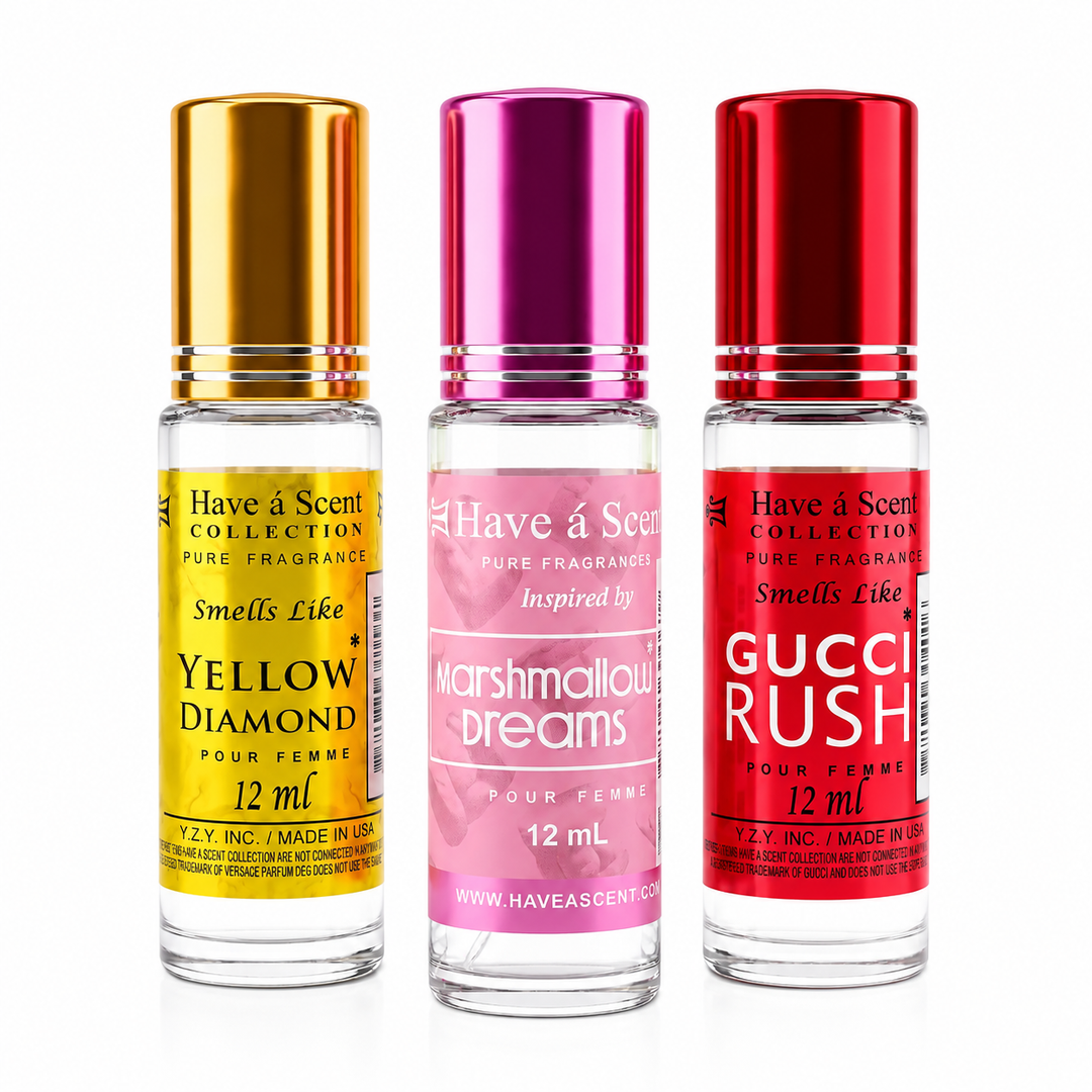 Fruity &amp; Fun Vibrant Perfume Oil Roll-On Bundle - Pack of 3