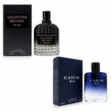 Milano Men & Catch Blu Cologne Gift Set – 2 Piece Long Lasting Men's Fragrance Bundle, Eau de Parfum & Eau de Toilette Collection, Fresh Woody Aromatic Cologne Gift Set for Men