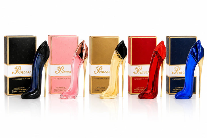 Princess Luxury High Heel Perfume Gift Set for Women – 5 Piece Eau de Parfum Collection, Long Lasting Floral, Fruity, Oriental &amp; Warm Fragrances, Premium Women&