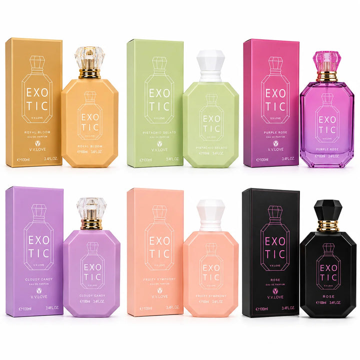 Perfume Gift Set for Women – 6 Piece Eau de Parfum Collection with Royal Bloom, Pistachio Gelato, Purple Rose, Cloudy Candy, Fruity Symphony &amp; Rose | Long Lasting Women&