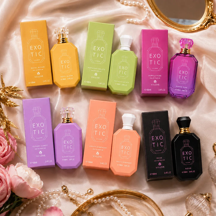 Perfume Gift Set for Women – 6 Piece Eau de Parfum Collection with Royal Bloom, Pistachio Gelato, Purple Rose, Cloudy Candy, Fruity Symphony &amp; Rose | Long Lasting Women&