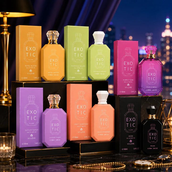 Perfume Gift Set for Women – 6 Piece Eau de Parfum Collection with Royal Bloom, Pistachio Gelato, Purple Rose, Cloudy Candy, Fruity Symphony &amp; Rose | Long Lasting Women&