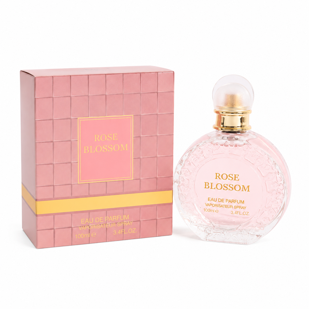 Rose Blossom Eau de Parfum for Women, Floral Rose Perfume, Long Lasting Feminine Fragrance with Soft Floral &amp; Powdery Notes, Elegant Everyday Scent for Women, Gift for Her, 3.4 Fl Oz / 100ml
