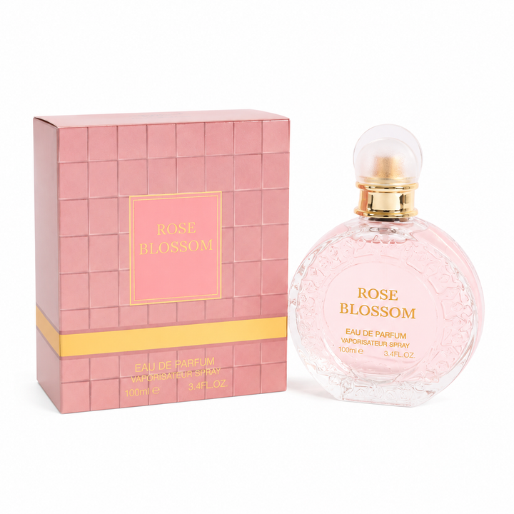 Rose Blossom Eau de Parfum for Women, Floral Rose Perfume, Long Lasting Feminine Fragrance with Soft Floral &amp; Powdery Notes, Elegant Everyday Scent for Women, Gift for Her, 3.4 Fl Oz / 100ml
