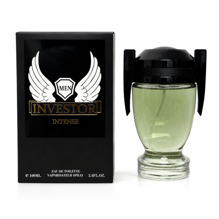 Investor Intense Eau de Toilette for Men 3.4 Fl Oz (100ml) – Long Lasting Fresh Woody Cologne for Men – Masculine Fragrance with Citrus, Aromatic &amp; Musk Notes – Everyday Signature Scent Gift for Men