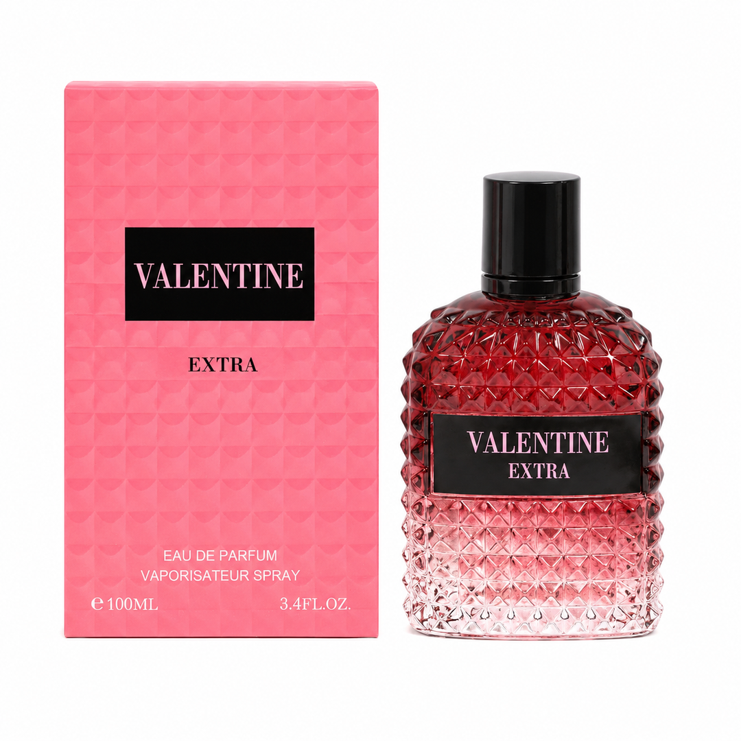 Valentine Extra Eau de Parfum for Women, 3.4 Fl Oz (100ml) Long Lasting Floral Fruity Perfume – Sweet Romantic Feminine Fragrance with Floral, Berry &amp; Musk Notes – Everyday Signature Scent for Women