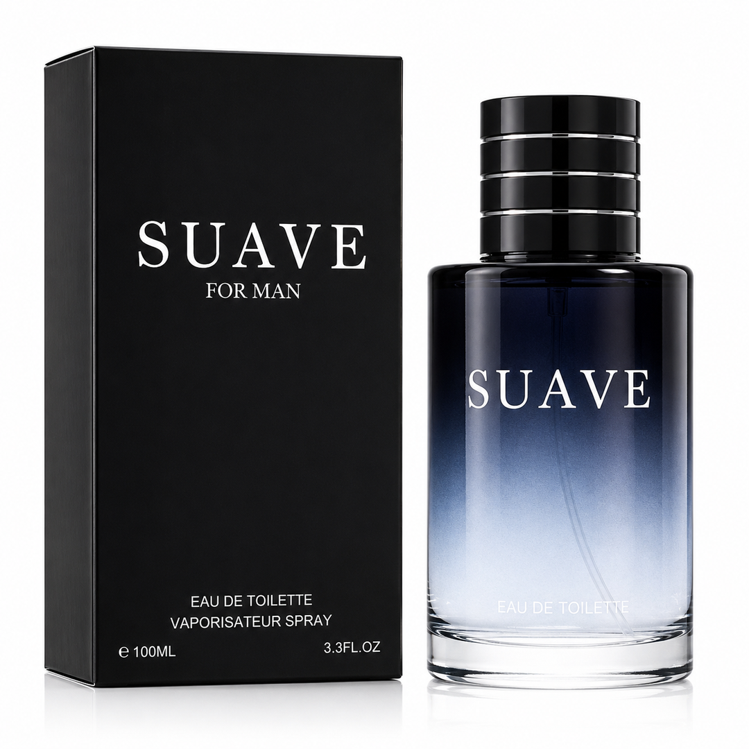 Suave for Man Eau de Toilette 3.4 Fl Oz (100ml) – Long Lasting Fresh Woody Cologne for Men – Masculine Citrus Aromatic Fragrance with Musk &amp; Amber Notes – Everyday Signature Scent for Men