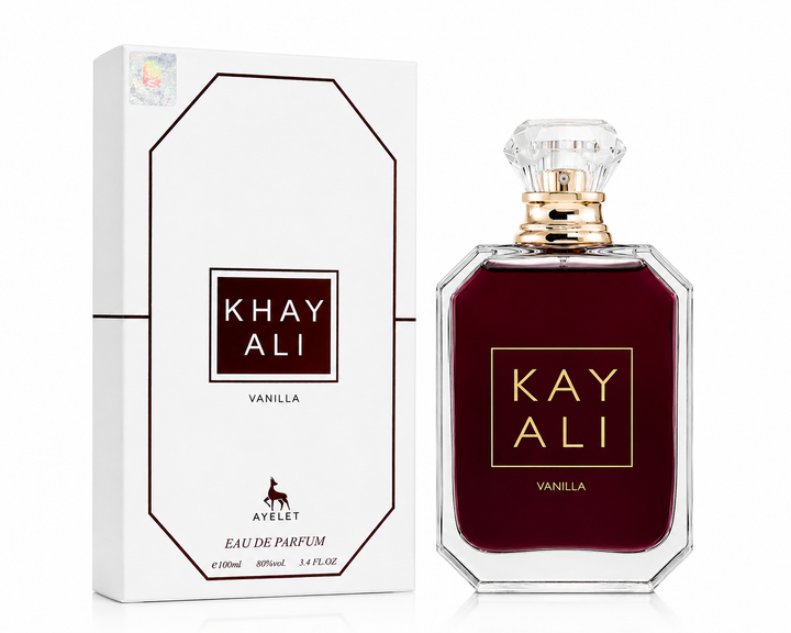 Khayali Vanilla Eau de Parfum for Women 3.4 Fl Oz (100ml) – Warm Vanilla Perfume with Sweet Gourmand, Creamy Amber &amp; Soft Musk Notes – Long Lasting Women&