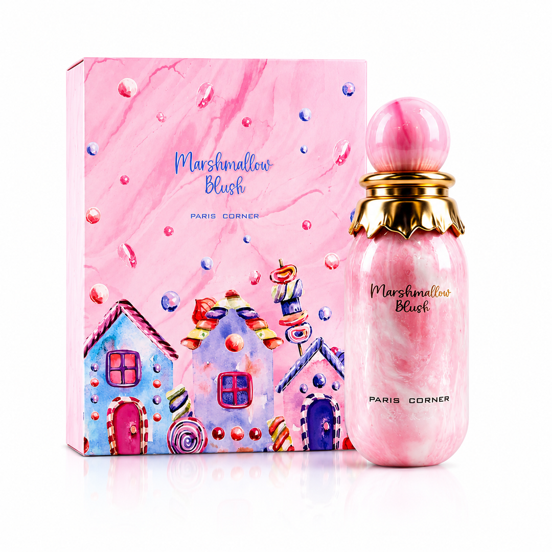 Marshmallow Blush Eau de Parfum for Women 3.4 Fl Oz (100ml) – Sweet Gourmand Perfume with Marshmallow, Cotton Candy, Vanilla &amp; Soft Musk Notes – Long Lasting Women&