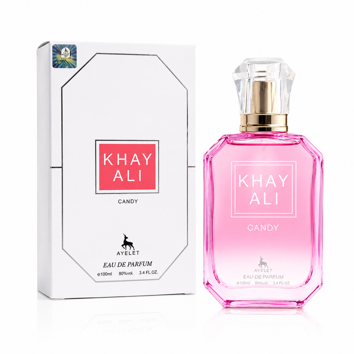 Khayali Candy Eau de Parfum for Women 3.4 Fl Oz (100ml) – Sweet Candy Perfume with Fruity, Sugary, Vanilla &amp; Soft Musk Notes – Long Lasting Women&