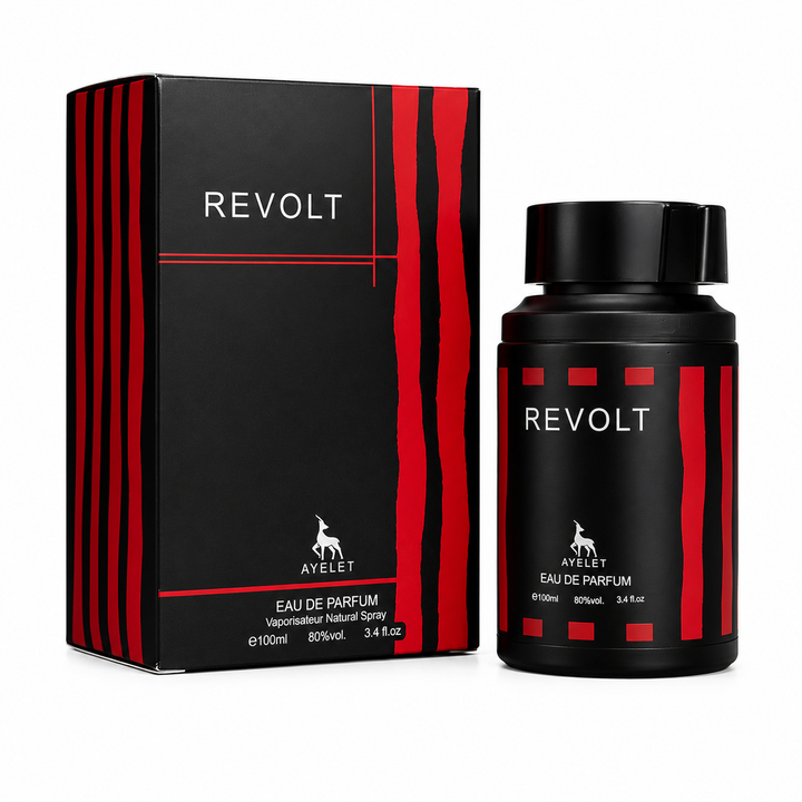 Revolt Eau de Parfum for Men 3.4 Fl Oz (100ml) – Bold Woody Spicy Cologne with Fresh Citrus, Aromatic Notes &amp; Warm Musk – Long Lasting Men&
