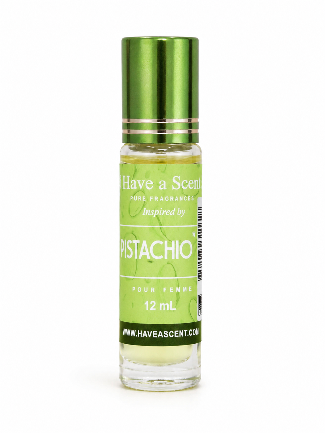 Pistachio Perfume Oil for Women 12 mL – Long Lasting Roll On Fragrance Oil – Sweet Nutty Gourmand Scent – Alcohol Free Perfume Oil – Travel Size Perfume for Daily Wear