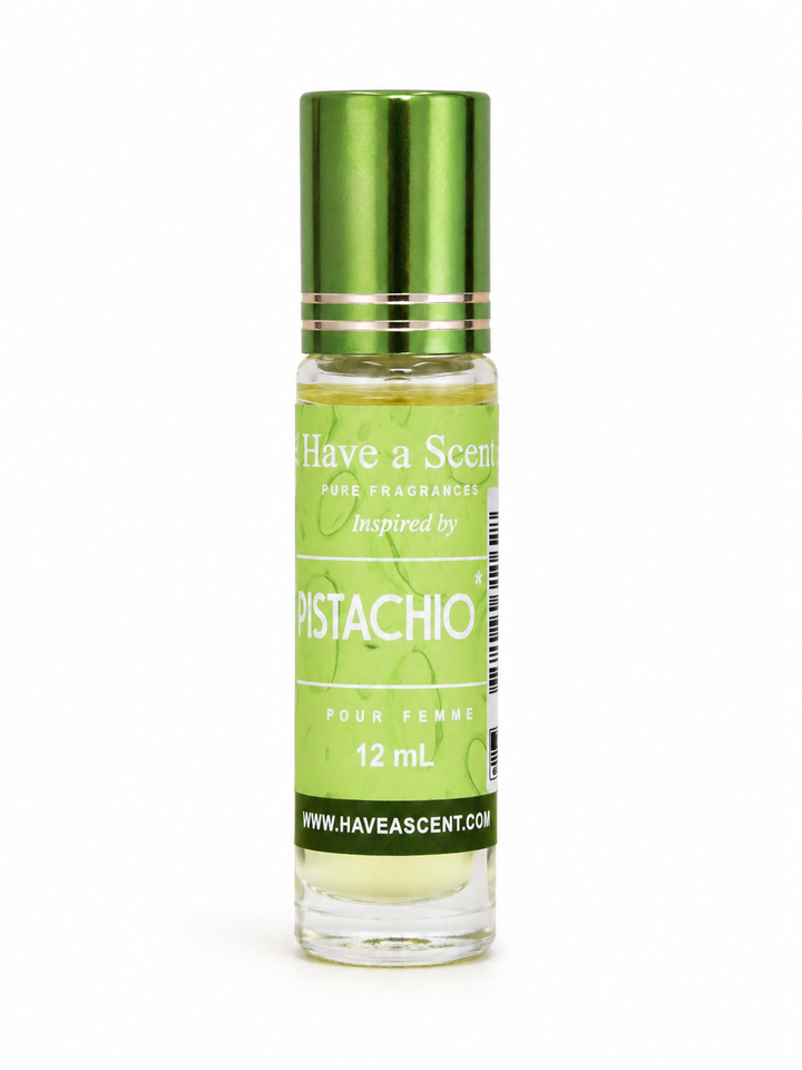 Pistachio Perfume Oil for Women 12 mL – Long Lasting Roll On Fragrance Oil – Sweet Nutty Gourmand Scent – Alcohol Free Perfume Oil – Travel Size Perfume for Daily Wear