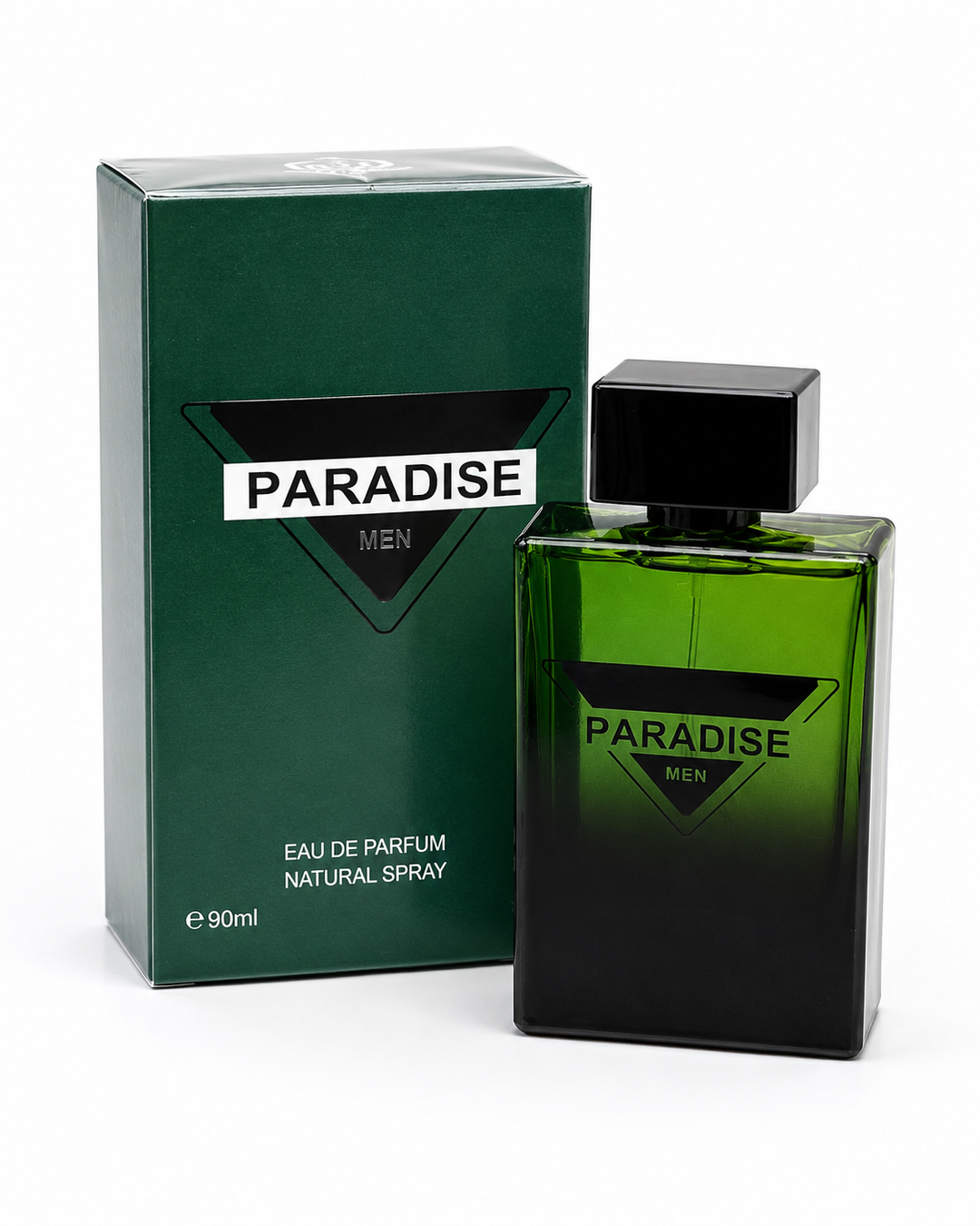 Paradise Men Eau de Parfum 3.0 Fl Oz (90ml) – Long Lasting Fresh Woody Cologne for Men – Masculine Citrus Aromatic Fragrance with Green Notes, Woods &amp; Musk – Everyday Signature Scent for Men