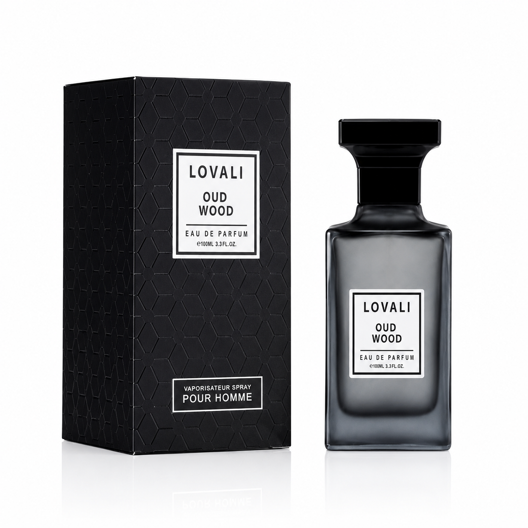 Lovali Oud Wood Eau de Parfum for Men 3.0 Fl Oz (90ml) – Woody Oud Cologne with Smoky Woods, Warm Spices &amp; Amber Notes – Long Lasting Masculine Fragrance for Men
