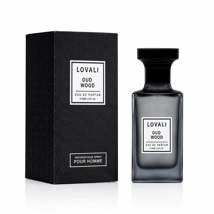 Lovali Oud Wood Eau de Parfum for Men 3.0 Fl Oz (90ml) – Woody Oud Cologne with Smoky Woods, Warm Spices &amp; Amber Notes – Long Lasting Masculine Fragrance for Men