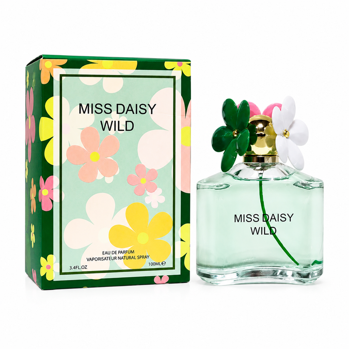 Miss Daisy Wild Eau de Parfum for Women 3.4 Fl Oz (100ml) – Long Lasting Floral Green Perfume – Fresh Feminine Fragrance Spray for Everyday Wear &amp; Special Occasions