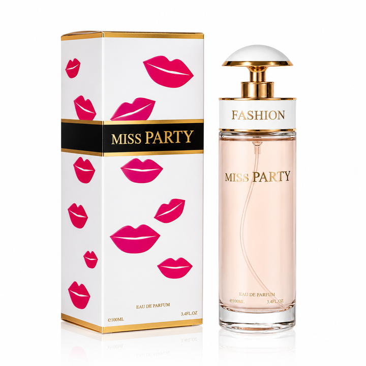 Miss Party Eau de Parfum for Women 3.4 Fl Oz (100ml) – Long Lasting Floral Fruity Perfume Spray – Sweet Feminine Fragrance for Daily Wear, Date Night &amp; Special Occasions