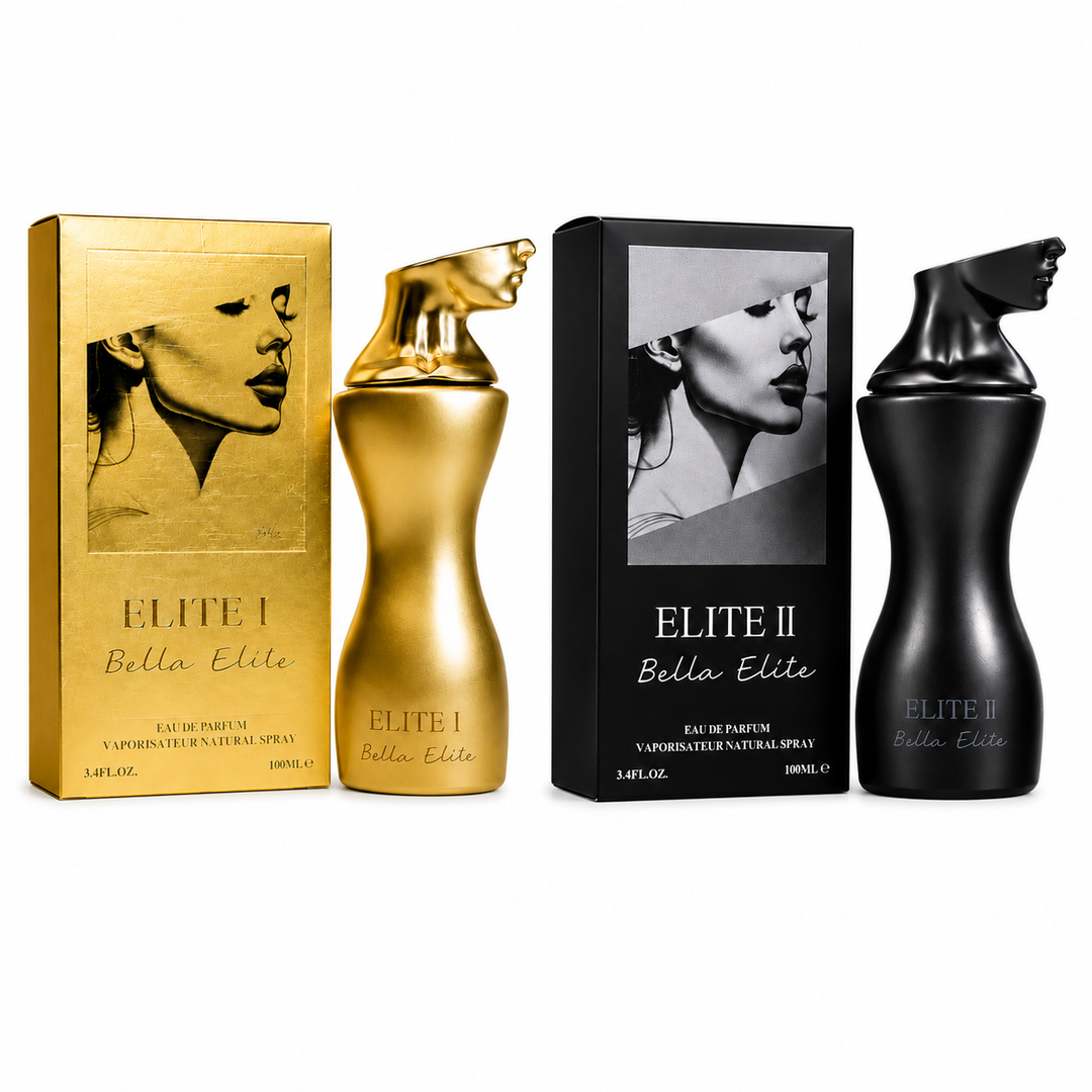 Bella Elite I &amp; Bella Elite II Perfume Gift Set for Women – 2 Pack Eau de Parfum Fragrance Collection, Long Lasting Floral Amber Woody Perfumes, Luxury Scent Gift Set, 100ml Each