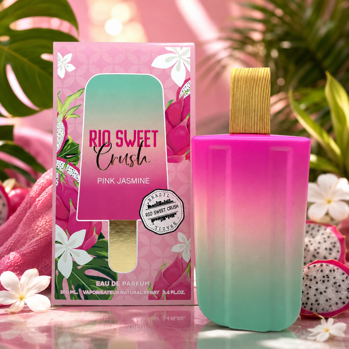Rio Sweet Crush Pink Jasmine Eau de Parfum for Women 3.4 Fl Oz (100ml) – Tropical Fruity Floral Perfume, Long Lasting Women&