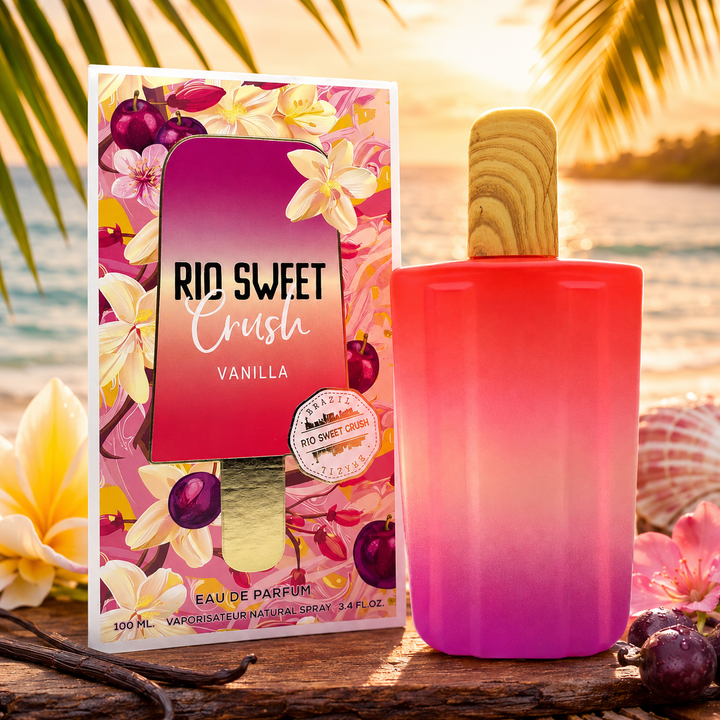 Rio Sweet Crush Vanilla Eau de Parfum for Women, 3.4 Fl Oz (100ml) – Sweet Vanilla Fruity Floral Perfume, Long Lasting Women&