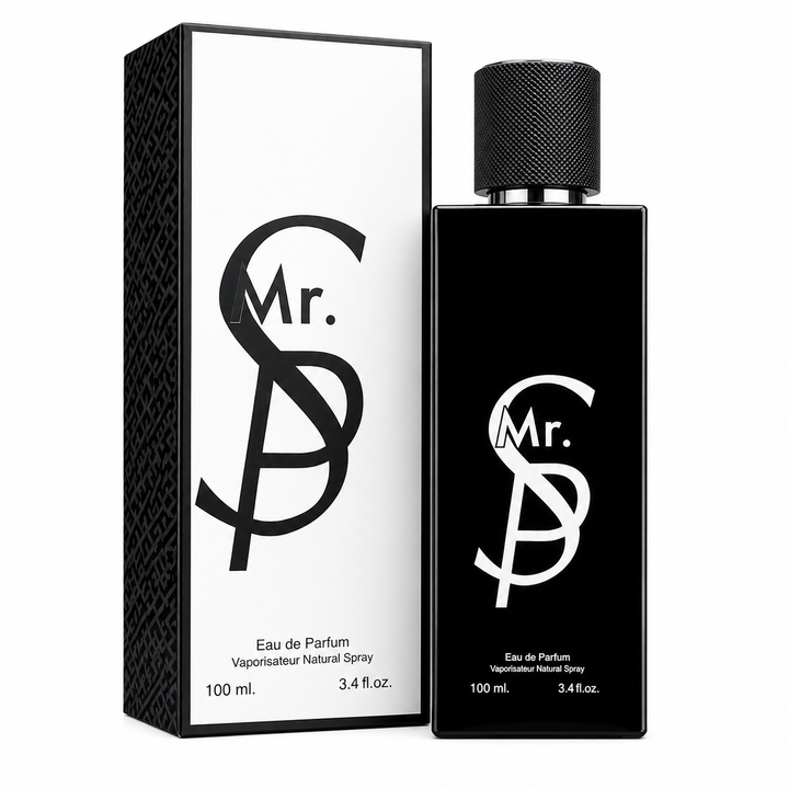 Mr. SP Eau de Parfum for Men 3.4 Fl Oz (100ml) – Long Lasting Woody Aromatic Cologne for Men, Fresh Masculine Fragrance, Everyday Signature Scent, Premium Gift for Him