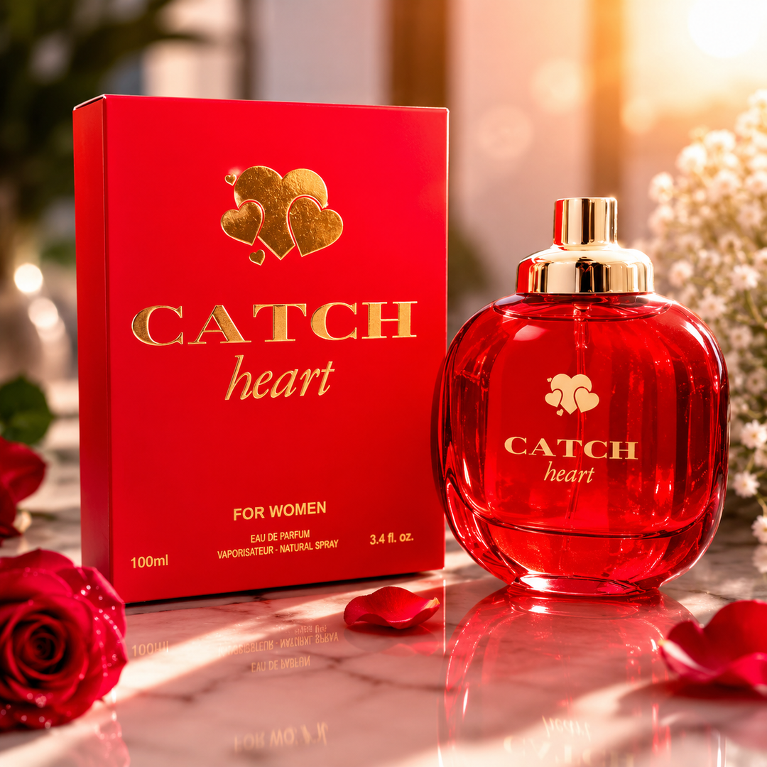 Catch Heart Eau de Parfum for Women 3.4 Fl Oz (100ml) – Long Lasting Floral Fruity Perfume for Women, Sweet Romantic Fragrance, Everyday Signature Scent, Gift for Her