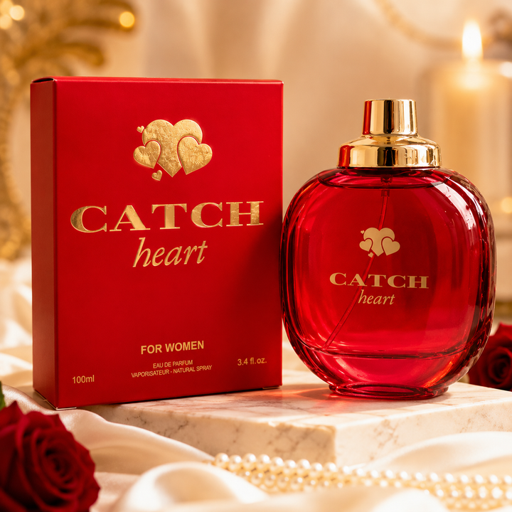 Catch Heart Eau de Parfum for Women 3.4 Fl Oz (100ml) – Long Lasting Floral Fruity Perfume for Women, Sweet Romantic Fragrance, Everyday Signature Scent, Gift for Her