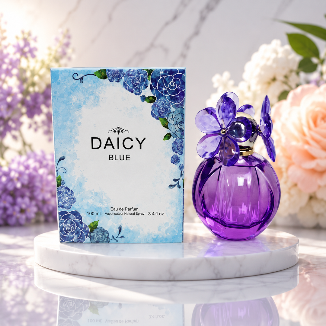 Daicy Blue Eau de Parfum for Women 3.4 Fl Oz (100ml) – Long Lasting Floral Fruity Perfume, Fresh Feminine Fragrance for Everyday Wear, Elegant Signature Scent, Gift for Her