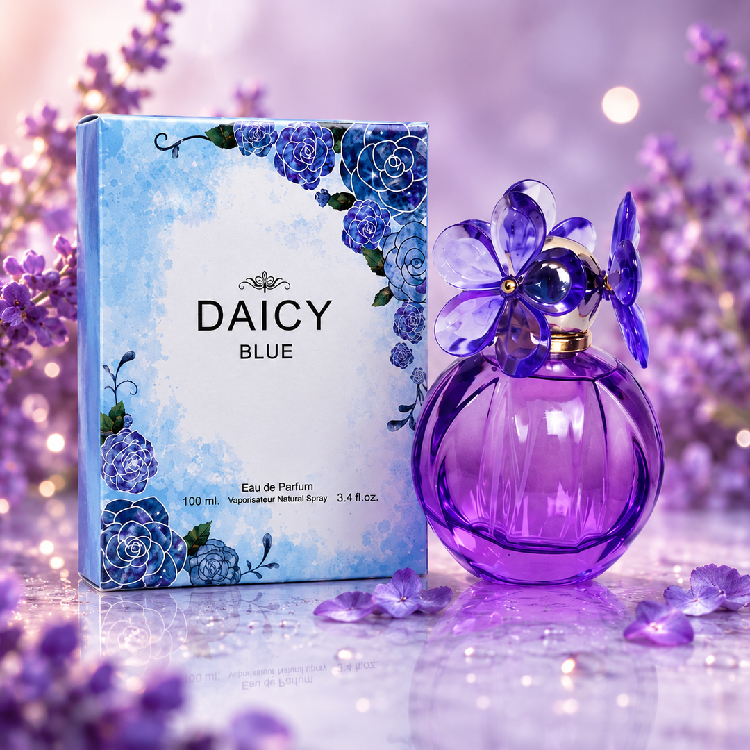 Daicy Blue Eau de Parfum for Women 3.4 Fl Oz (100ml) – Long Lasting Floral Fruity Perfume, Fresh Feminine Fragrance for Everyday Wear, Elegant Signature Scent, Gift for Her