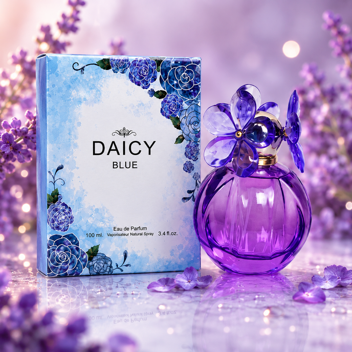 Daicy Blue Eau de Parfum for Women 3.4 Fl Oz (100ml) – Long Lasting Floral Fruity Perfume, Fresh Feminine Fragrance for Everyday Wear, Elegant Signature Scent, Gift for Her