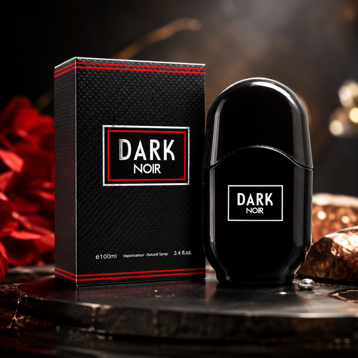 Dark Noir Eau de Parfum for Men 3.4 Fl Oz (100ml) – Long Lasting Woody Spicy Cologne for Men, Bold Masculine Fragrance, Fresh Everyday Signature Scent, Premium Gift for Him