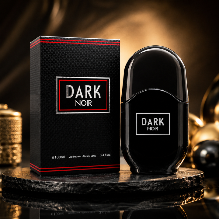 Dark Noir Eau de Parfum for Men 3.4 Fl Oz (100ml) – Long Lasting Woody Spicy Cologne for Men, Bold Masculine Fragrance, Fresh Everyday Signature Scent, Premium Gift for Him