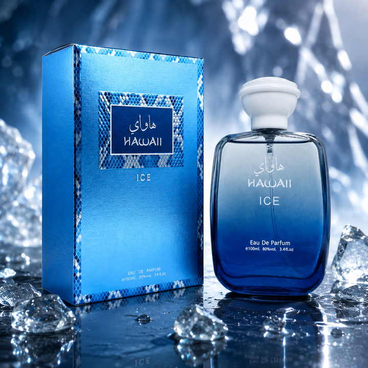 Hawaii Ice Eau de Parfum for Men 3.4 Fl Oz (100ml) – Long Lasting Fresh Aquatic Citrus Cologne, Cool Masculine Fragrance with Woody Musk Notes, Everyday Signature Scent, Premium Gift for Him