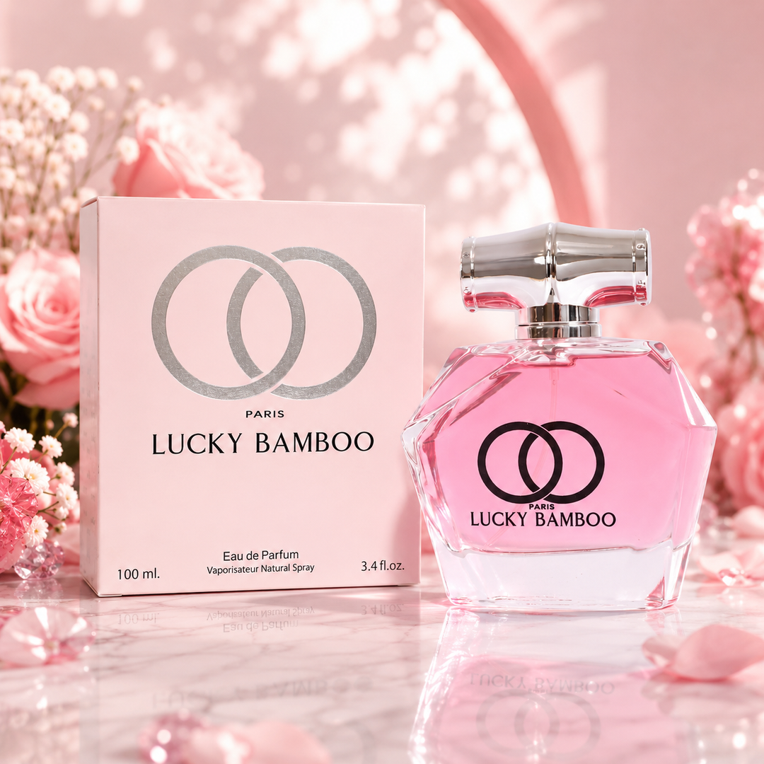 Lucky Bamboo Paris Eau de Parfum for Women 3.4 Fl Oz (100ml) – Long Lasting Floral Fruity Perfume for Women, Feminine Fresh Sweet Fragrance, Elegant Everyday Perfume Gift for Her