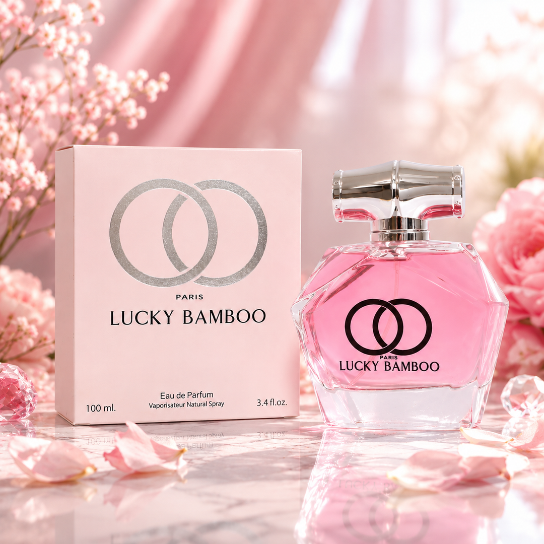 Lucky Bamboo Paris Eau de Parfum for Women 3.4 Fl Oz (100ml) – Long Lasting Floral Fruity Perfume for Women, Feminine Fresh Sweet Fragrance, Elegant Everyday Perfume Gift for Her