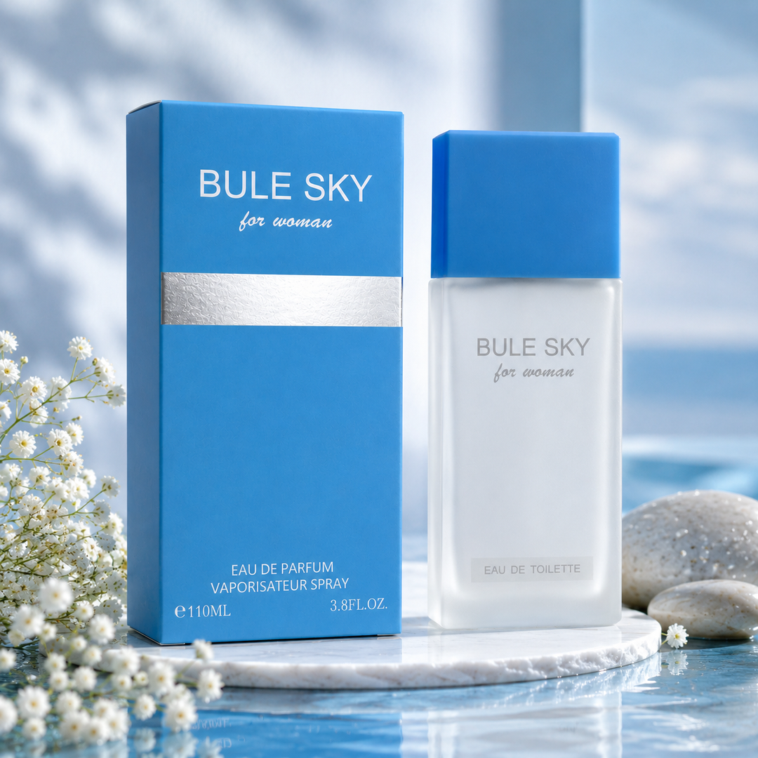 Bule Sky for Women Eau de Parfum 3.8 Fl Oz (110ml) – Fresh Floral Fruity Perfume for Women, Long Lasting Feminine Fragrance, Clean Elegant Everyday Scent Gift for Her