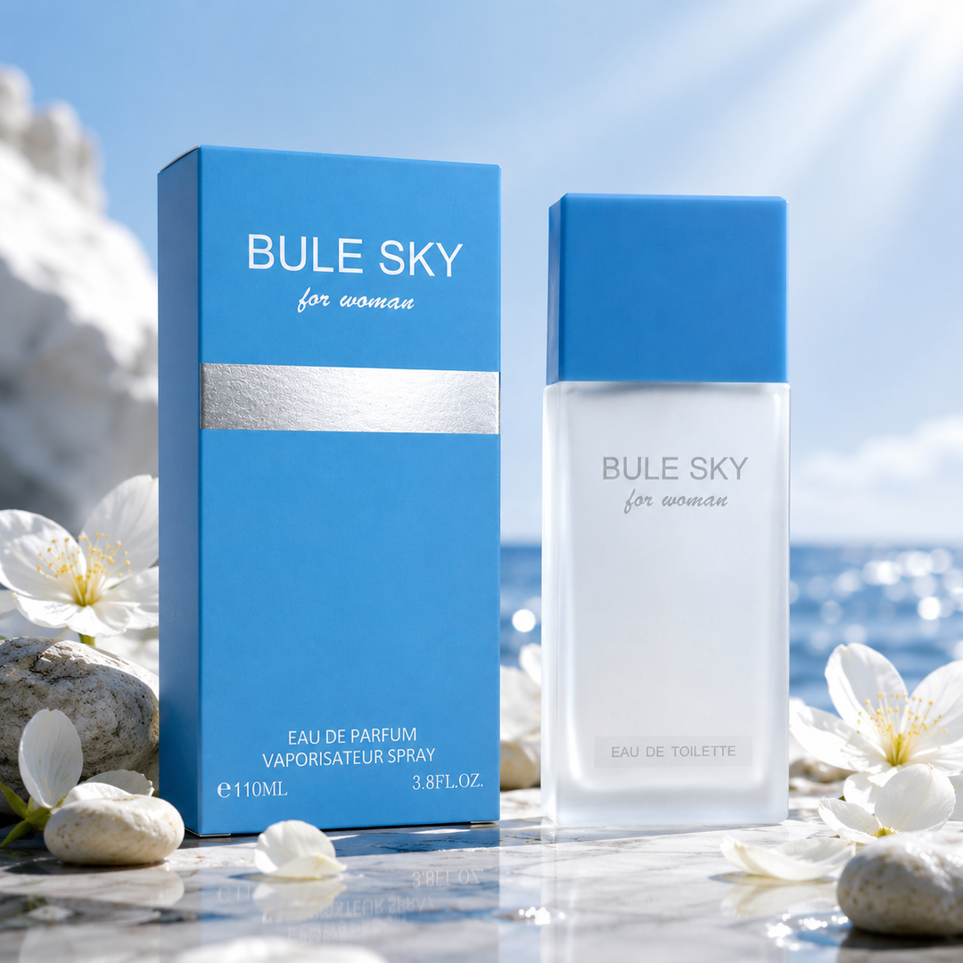 Bule Sky for Women Eau de Parfum 3.8 Fl Oz (110ml) – Fresh Floral Fruity Perfume for Women, Long Lasting Feminine Fragrance, Clean Elegant Everyday Scent Gift for Her
