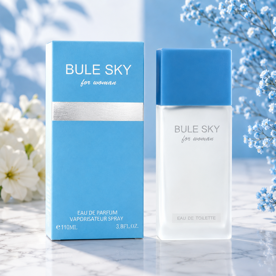 Bule Sky for Women Eau de Parfum 3.8 Fl Oz (110ml) – Fresh Floral Fruity Perfume for Women, Long Lasting Feminine Fragrance, Clean Elegant Everyday Scent Gift for Her