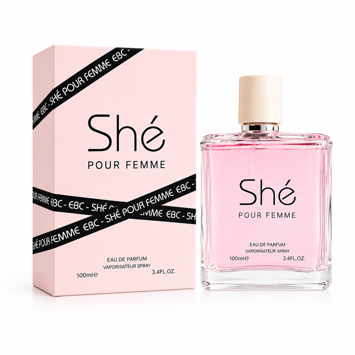 Shé Pour Femme Eau De Parfum 100ml (3.4 Fl Oz) – Long Lasting Floral Fruity Perfume for Women – Elegant Feminine Fragrance Spray for Daily Wear, Date Night &amp; Special Occasions