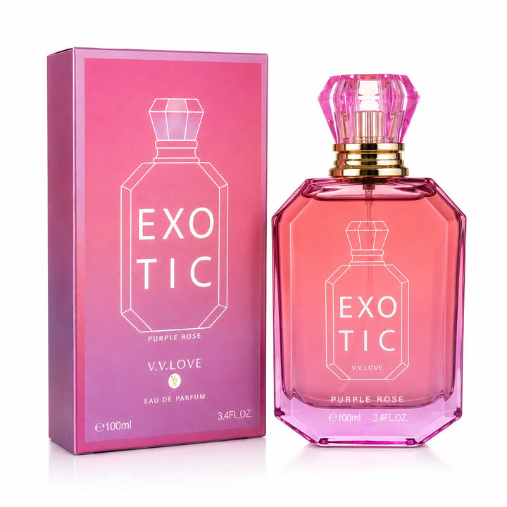 Purple Rose Eau de Parfum for Women 100ml / 3.4 Fl Oz – Elegant Floral Fragrance Perfume Spray for Everyday Wear, Special Occasions &amp; Gift Giving