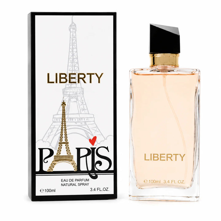 Liberty Paris Eau De Parfum for Women 100ml (3.4 Fl Oz) – Long Lasting Floral Amber Perfume for Women – Elegant Feminine Fragrance Spray