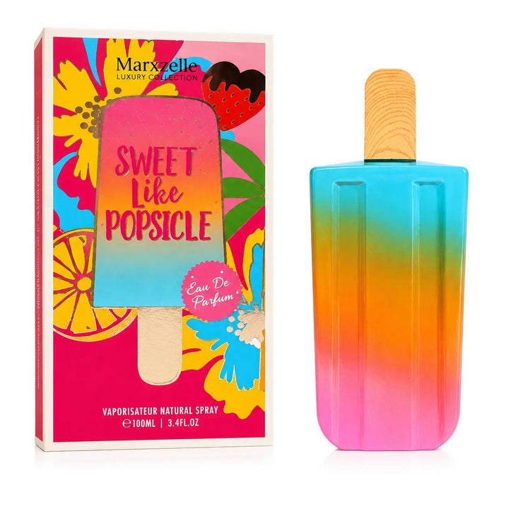 Sweet Like Popsicle Eau De Parfum for Women 100ml (3.4 Fl Oz) – Long Lasting Fruity Sweet Perfume for Women – Candy Inspired Feminine Fragrance Spray