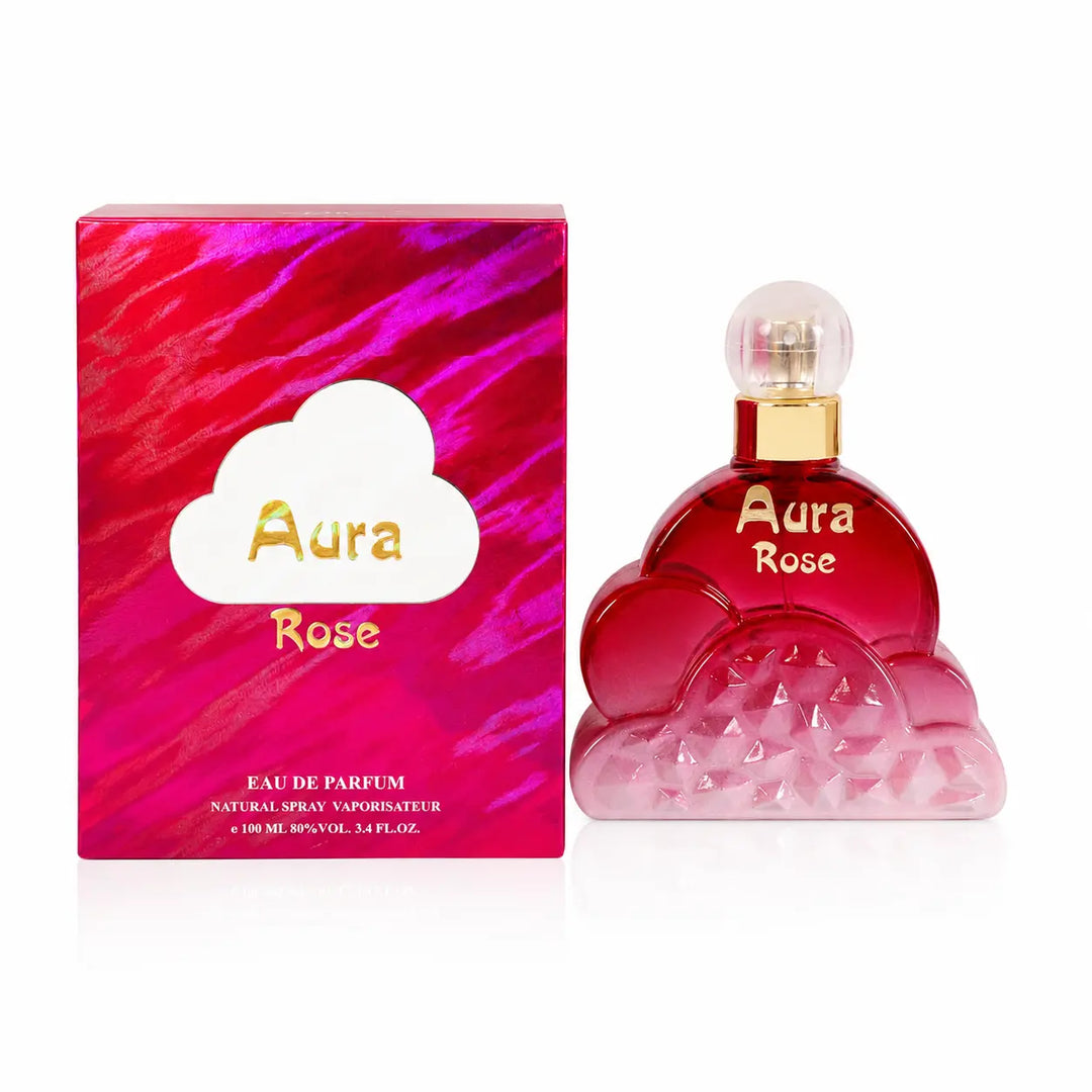 Aura Rose Eau De Parfum for Women 100ml (3.4 Fl Oz) – Long Lasting Sweet Floral Rose Perfume for Women – Feminine Romantic Fragrance Spray