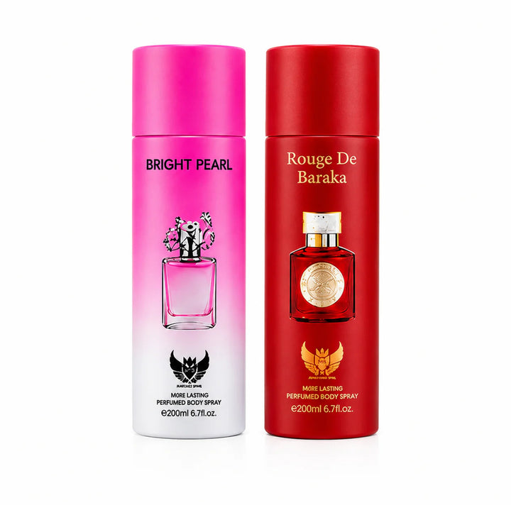 Women’s Perfume Body Spray 2 Pack – Long Lasting Fragrance Set – Floral &amp; Sweet Elegant Scents