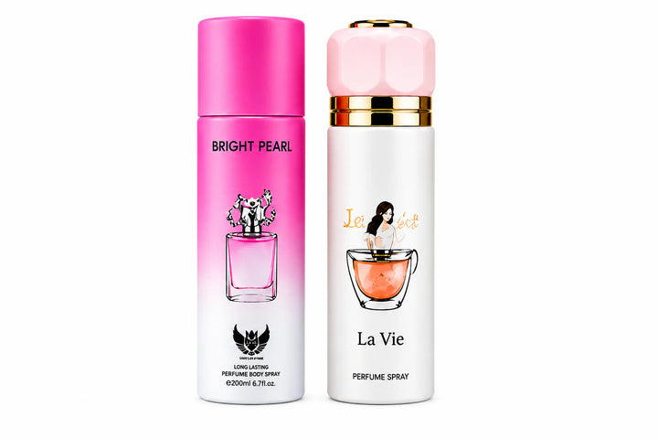 Women’s Perfume Body Spray 2 Pack – Long Lasting Fragrance Set – Floral &amp; Sweet Elegant Scents