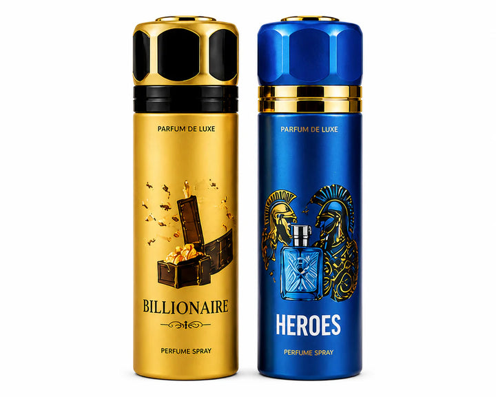 Men’s Perfume Body Spray 2 Pack – Long Lasting Fragrance Set – Fresh Masculine Scents